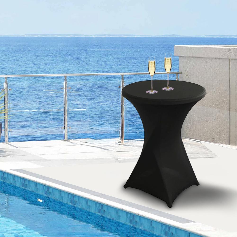 Einfache Installation Cocktail-Tischdecken Spandex-Tischabdeckung