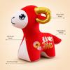 Fabric Ram Plush Toy Fabric Sheep Toy Zodiac Sheep Mascot  Chinese Festival Decoration