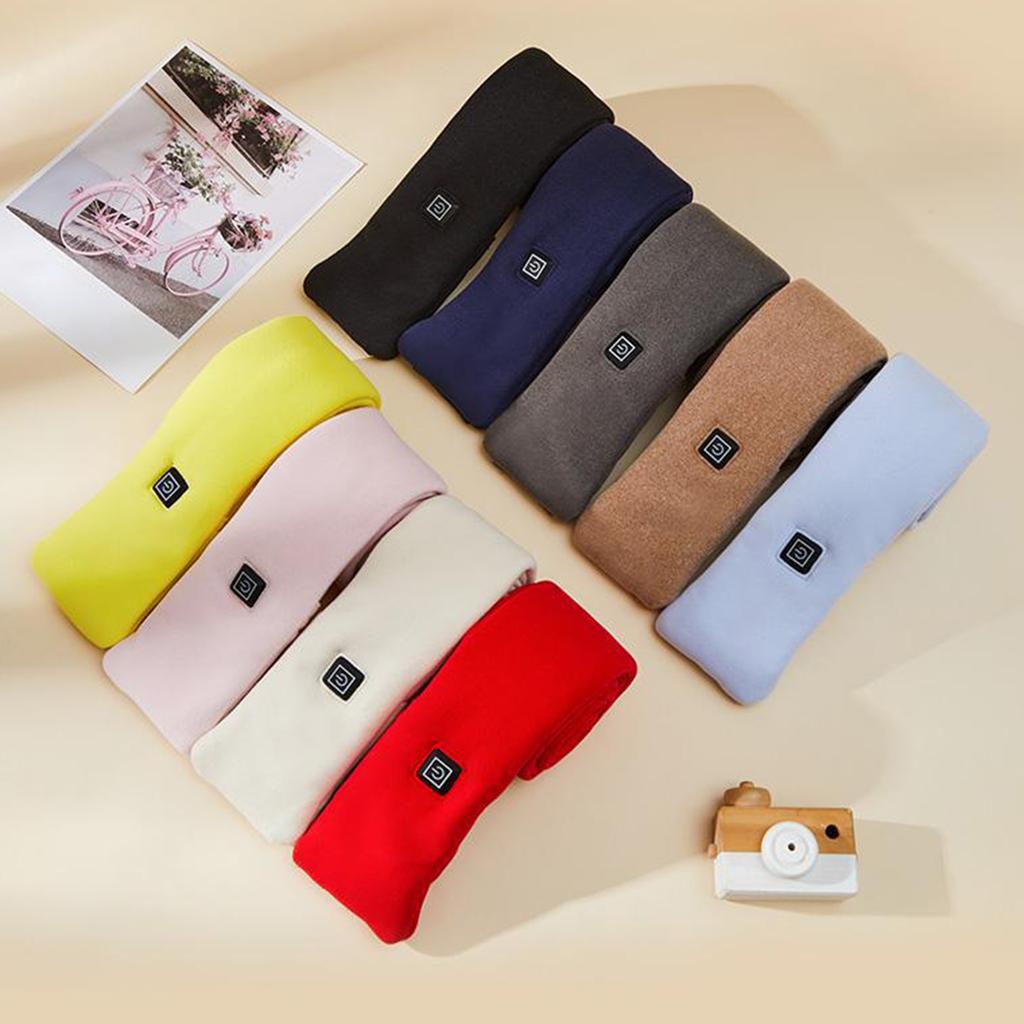 USB Rechargeable Electric Heated Scarf for Winter Warmth with 3 Adjustable Temperature Setting Neck Warmer Heater Wrap