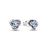 Pandora Sea Aqua Blue Eternity Circle Stud Earrings (March)_292334C09