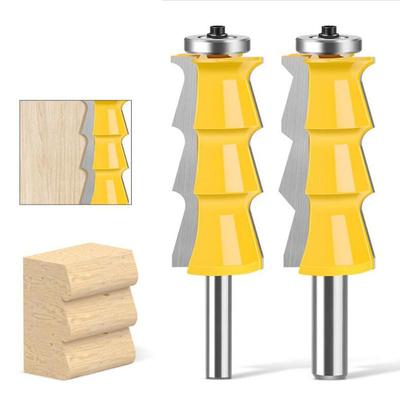Shutter Armrest Router Bit Engraving Machine Cutter Head Woodworking Milling Cutter Woodworking Tools 8mm 12mm 1/2inch Shank