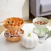 Living Room Double Layer Household Pumpkin Dried Fruit Plate Fruit Snack Cute Creative Fruit Box Food Storage Containers