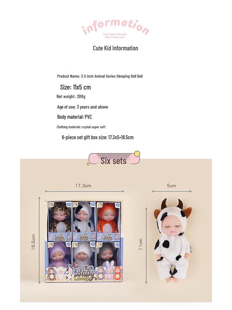 Cross-border Reborn Doll: Sleeping Princess BJD Miniature Toy with Gift Box