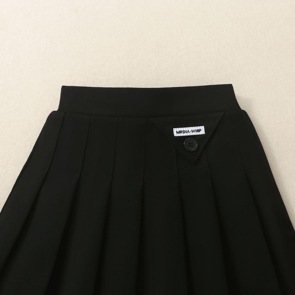 Girls' Skirt Pleated Skirt 2024 Spring and Autumn New Style Medium and Large Children's Solid Color Skirt Children's Versatile Jk Skirt Autumn