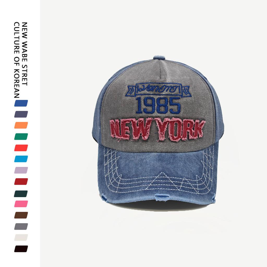 Fashion cap women's American retro babes y1k old baseball cap spring and summer fashion personality versatile sunshade soft top