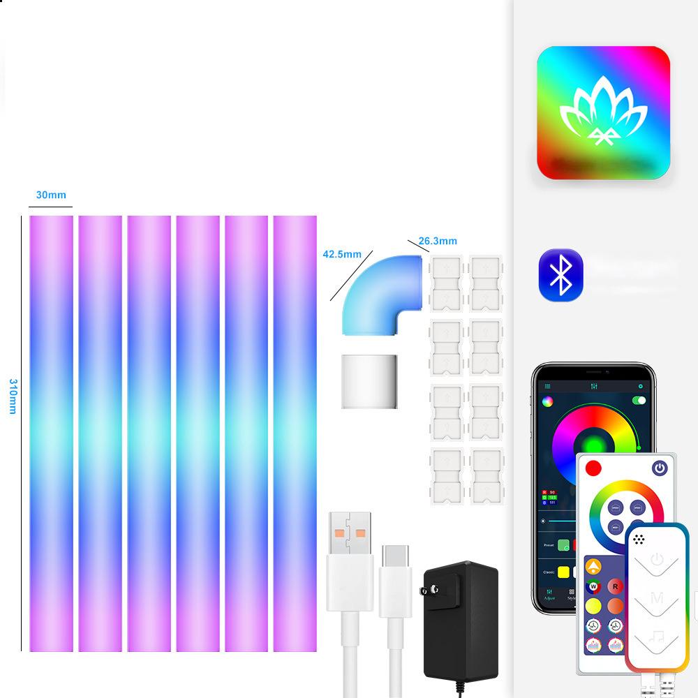 Ambient Wall Light Remote Control Atmosphere Light Illusion Corner Light RGB Colorful Fill Light Decoration Pickup Rhythm Lights