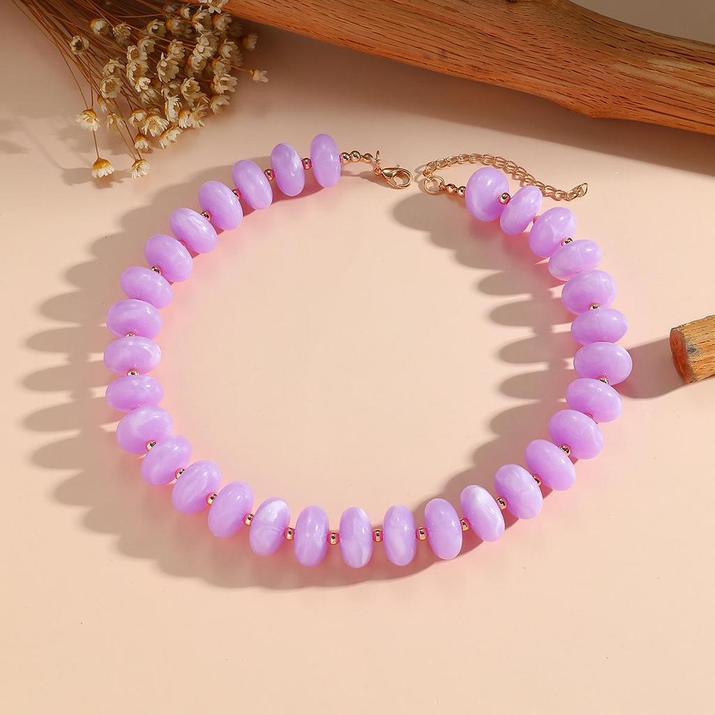 Colorful Retro Ethnic Beaded Necklace: Versatile Layered Accessory for Women