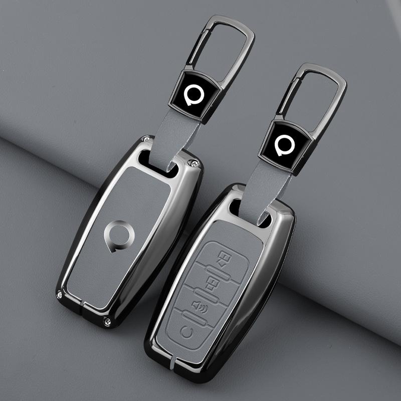 Zinc Alloy Genuine Leather Auto Smart Key Fob Cover Case Fit For Great Wall Cannon Series Power H6 Series Cannon Series P Series M4 Hover Series