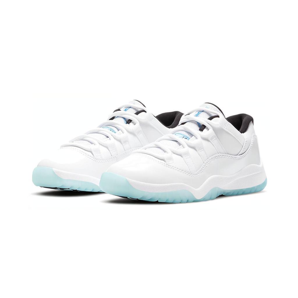 Air Jordan 11 Retro Low PreSchool 'Legend Blue' (Unisex) White / White / Black / Legend Blue Kids' Basketball Shoes 505835 117