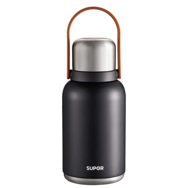 Supor Large Capacity Stainless Steel Thermal Water Bottle with Handle