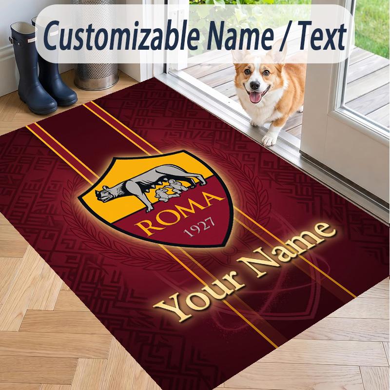 Custom Text Printed Rug AS Roma Non Slip Floor Carpet For Home Room Decor