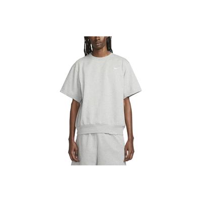 Dri-FIT Standard Issue ar logotipa apdruku, apaļu kakla izgriezumu, džemperis, īsām piedurknēm, T-krekls, vīriešu augšdaļa, tumši pelēks DX0328-063