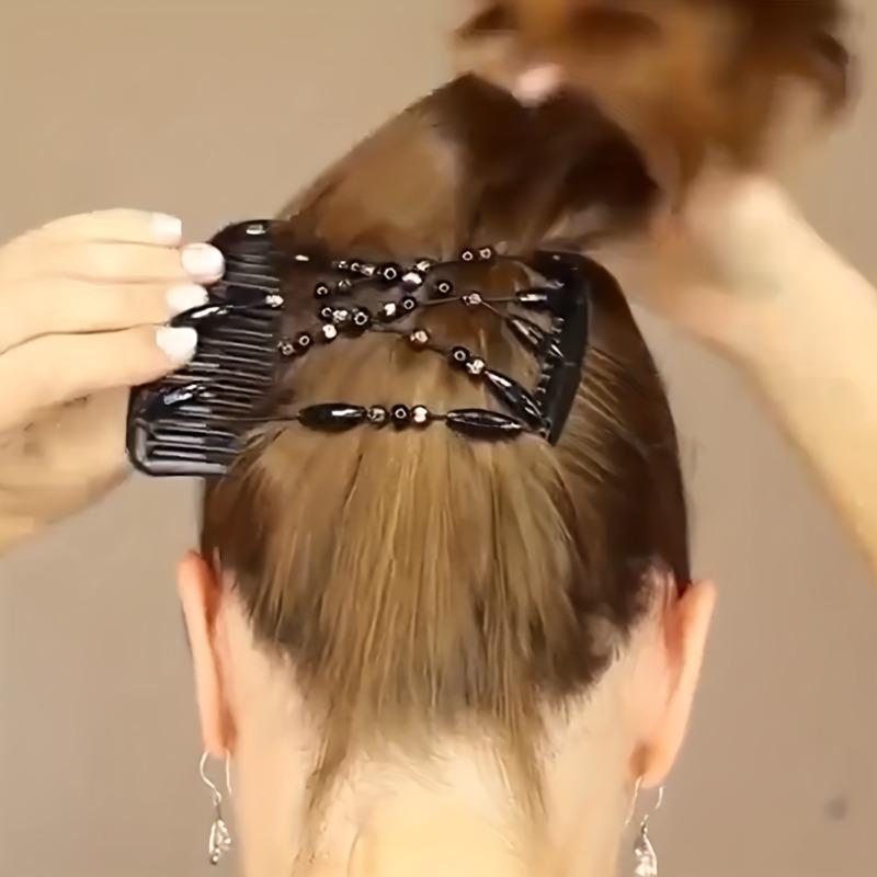 1PC Double-row Comb for Quick Fixing of Loose Hair Bundles, Ideal for Creating Relaxed Hair Bundles In Seconds