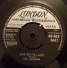 Płyta 7-calowa DEL SHANNON Hats Off To Larry 45HLX9402 London Records 1961 UK Rock Używana