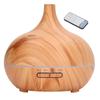 Desk Humidifier 400ml Wood Grain Colorful LED Light Ultra Quiet Remote Control Aromatherapy Diffuser 100‑240V