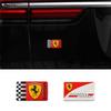 Aluminum Car Sticker Logo Pattern Decal Cover Badge Supplies Replacement Car Styling Decal for Ferrari Teams SJ Scuderia Ferrari