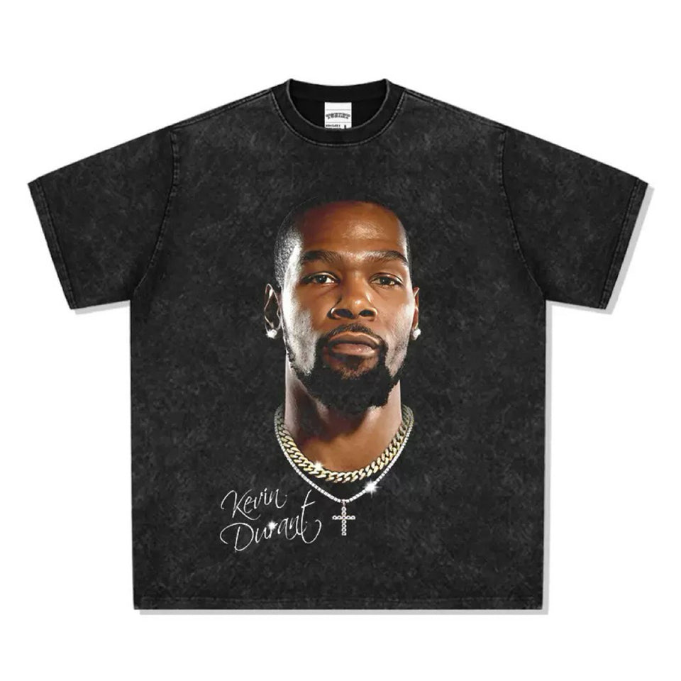 Kevin Durant Portrait Oversized Washed T-Shirt S