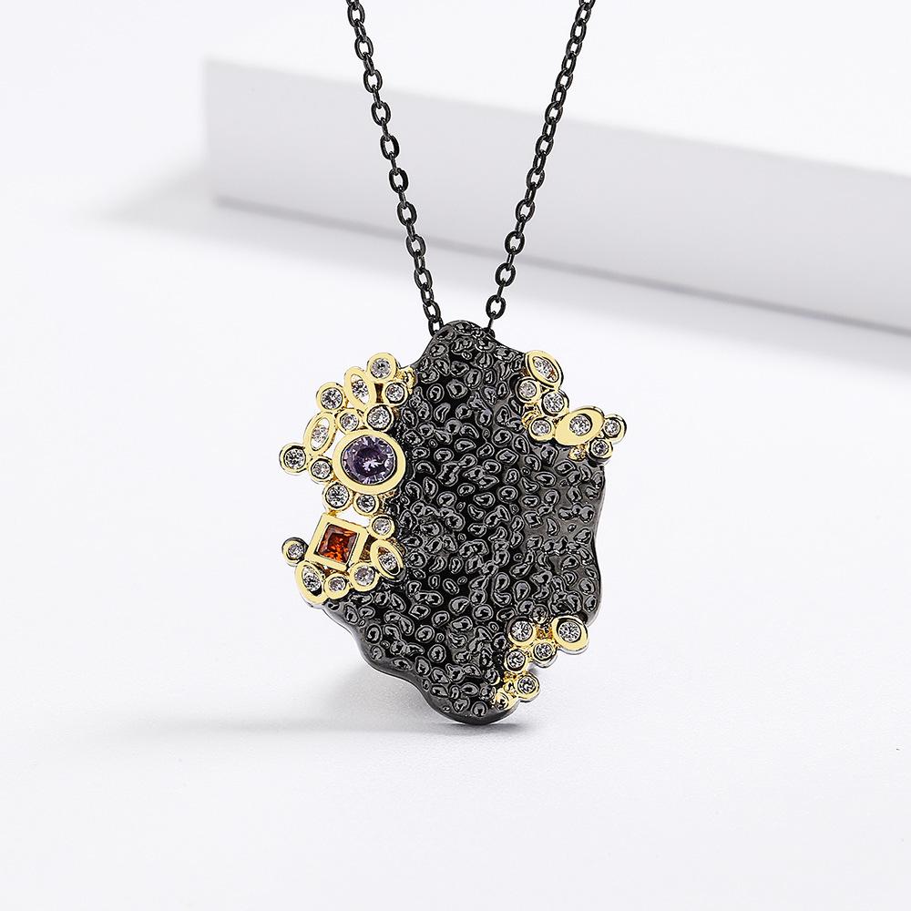 Guangdong Black Gold Boutique Ethnic Style Bohemian Two-Color Necklace Copper