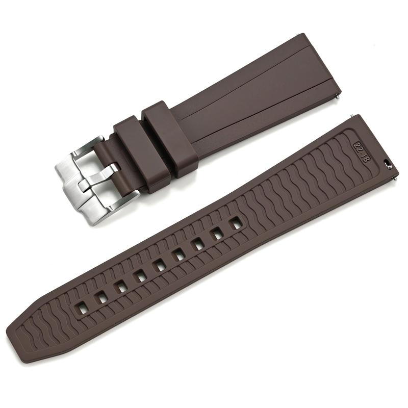 Bracelet de montre en silicone le plus récent pour Samsung Ultra Omega Seiko PROSPEX Panerai 20 mm 22 mm 24 mm Bracelet de montre en caoutchouc à dégagement rapide
