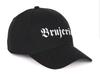BRUJERIA New Black Heavy Brushed Cotton Printed Baseball Cap Hat