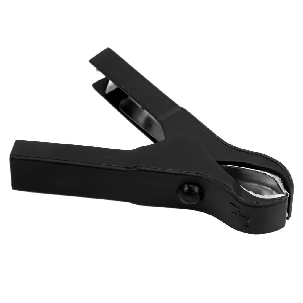 10pcs Electric Clip Stainless Steel Spring Design Strong Clamping Steel ABS Material Safe Charging Clamp for Wires 30A
