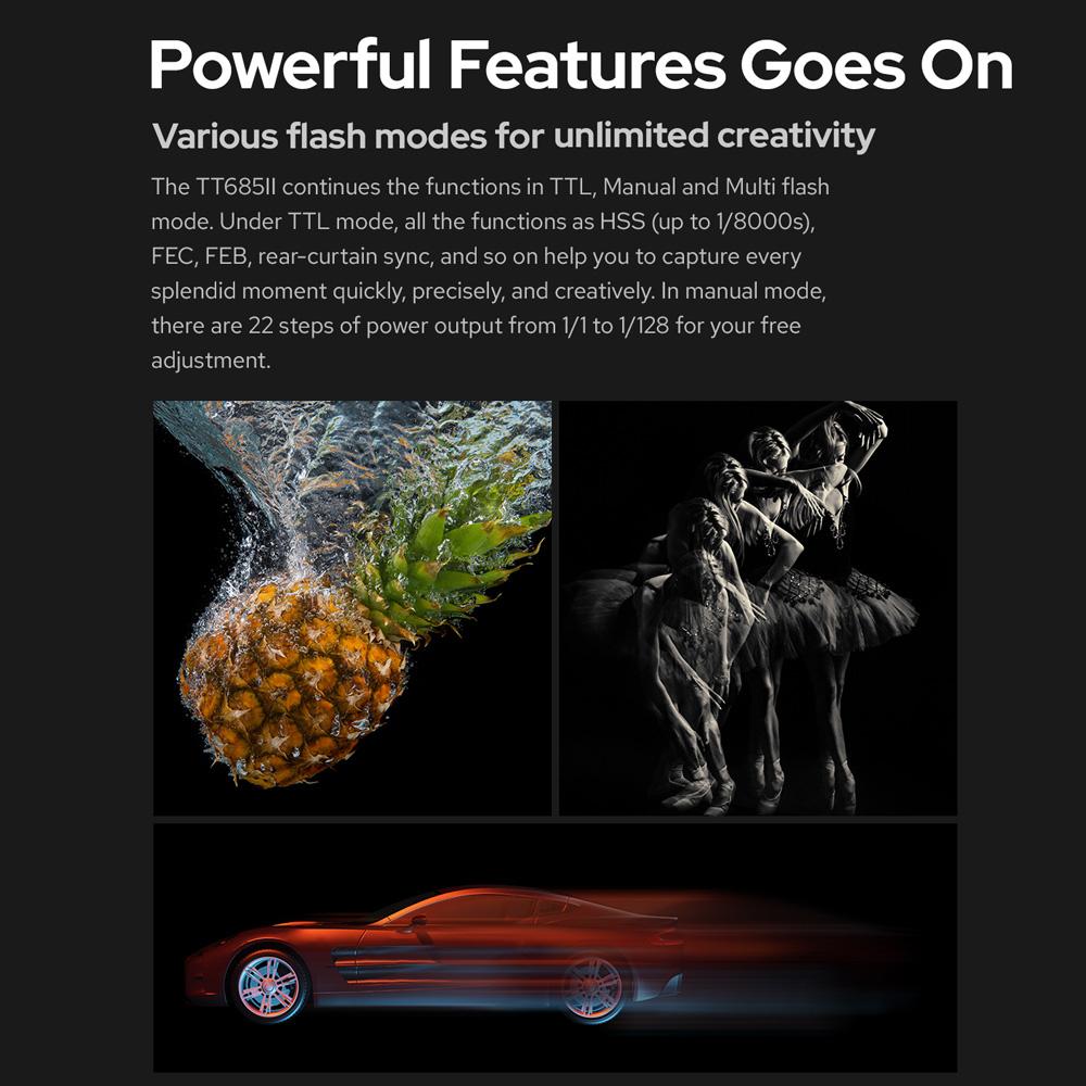 Godox Thinklite TT685IIN TTL On-Camera Speedlight 2.4G Wirelss X System Flash GN60 High Speed