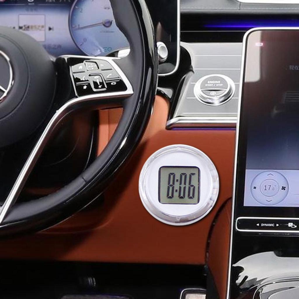 Motorcycle Handlebar Mount Clock Car Mini Electronic Clock Scooter Dashboard Watch