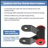 Rear Drop Shackle Kit For 2002-2008 Dodge RAM 1500 Leaf Spring Lifting Eye Rear Lowering Shackle 412120