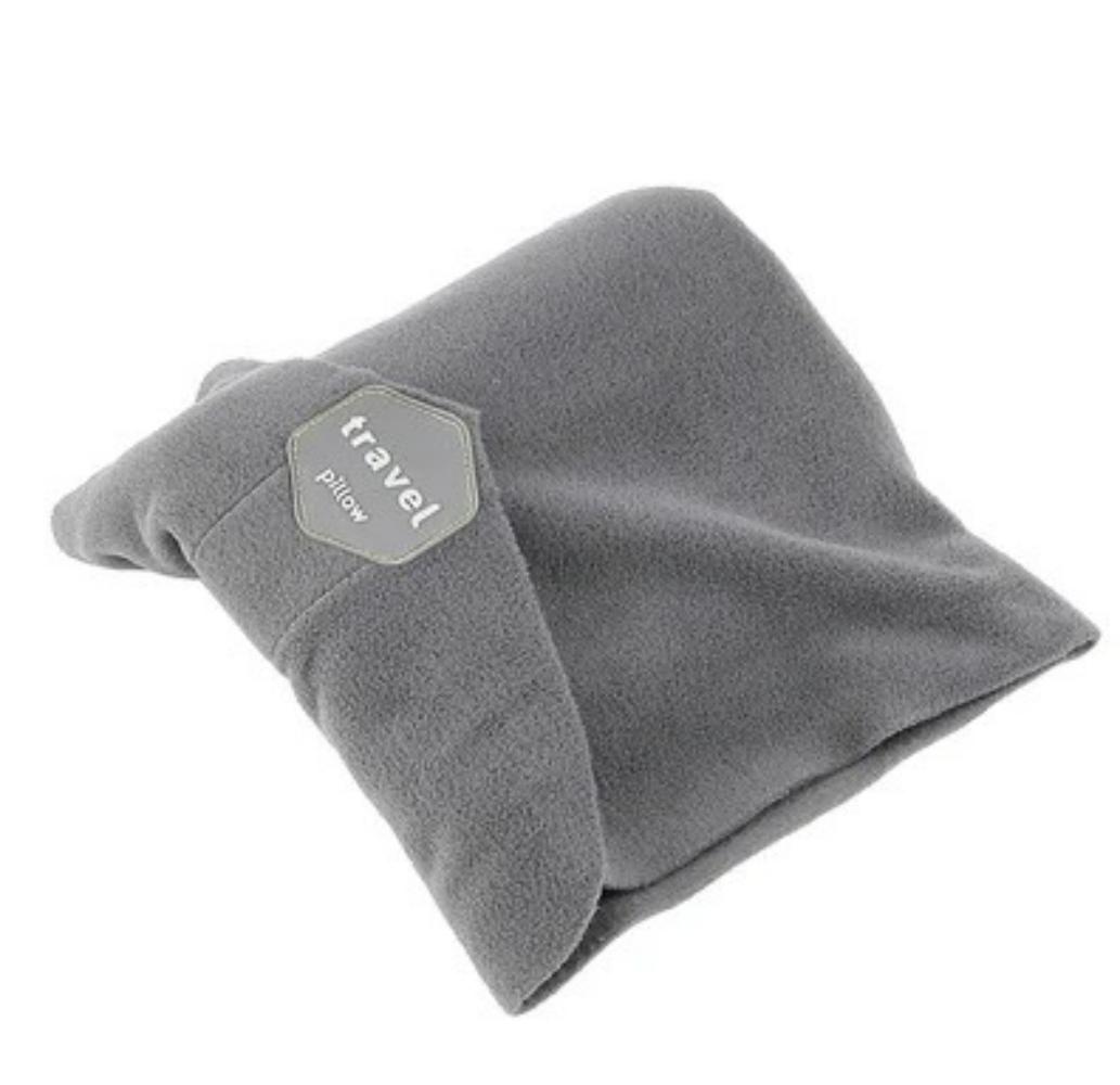 

Портативная мягкая подушка-поддержка шеи для путешествий в самолете, автомобильная подушка для сна на боку, офисная подушка для сна светло-серый