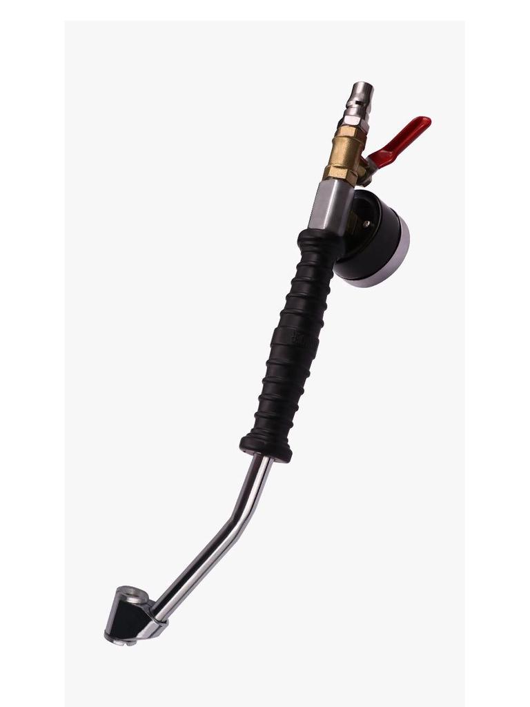 Quick Inflate Tire Valve Extension with Pressure Gauge and Lighter Adapter