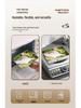 Food-Grade Stainless Steel Storage Box with Lid - Square/Rectangular Freezer Tray
