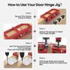 Door Hinge Jigs Door Hinge Mortiser Hinge Installation Kit Door Hinge Jigs Kit for Door Hinge Router Template