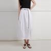 ELLE Women's French Petal Hem Midi Skirt