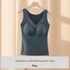 Graphene Bamboo Fiber Thermal Underwear for Women - Seamless Bra, Adjustable Back, Heat-Generating Base Layer, Winter Warming Vest