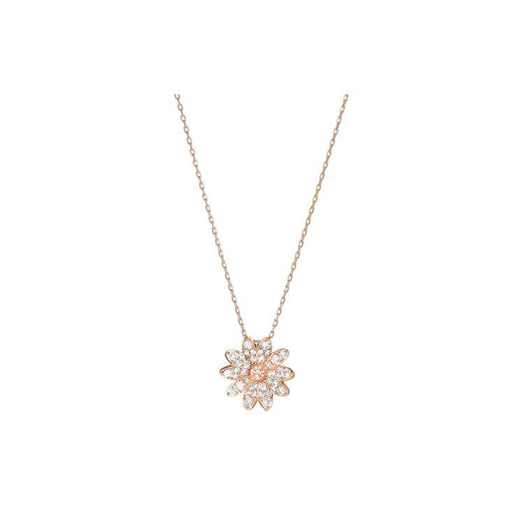 Swarovski Eternal Flower Crystal Necklace Women necklace Pink 5540973 Box (Random Color)