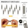 12Pcs Extension Spring 2/5 Inch X 1-9/10 Inch, 0.047 Inch Spring Steel Dual Hook Tension Springs Steel Hook Ends Construction Te
