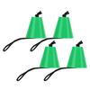 4 Stück Lenzstopfen-Set mit Fangband Flexibler Silikon-Ablauflochstopfen Universell für Kajaks Kanus Grün