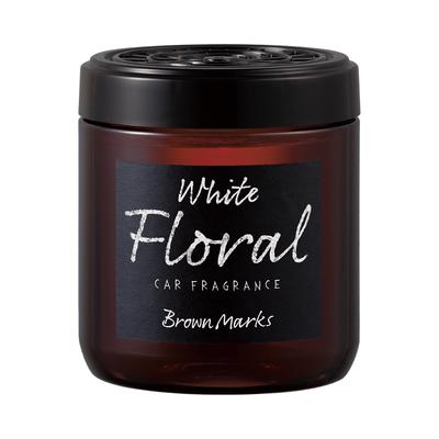 HARUKADO Carall Auto-Lufterfrischer Braune Flecken Gel Weiß Blumig 160ml 3395