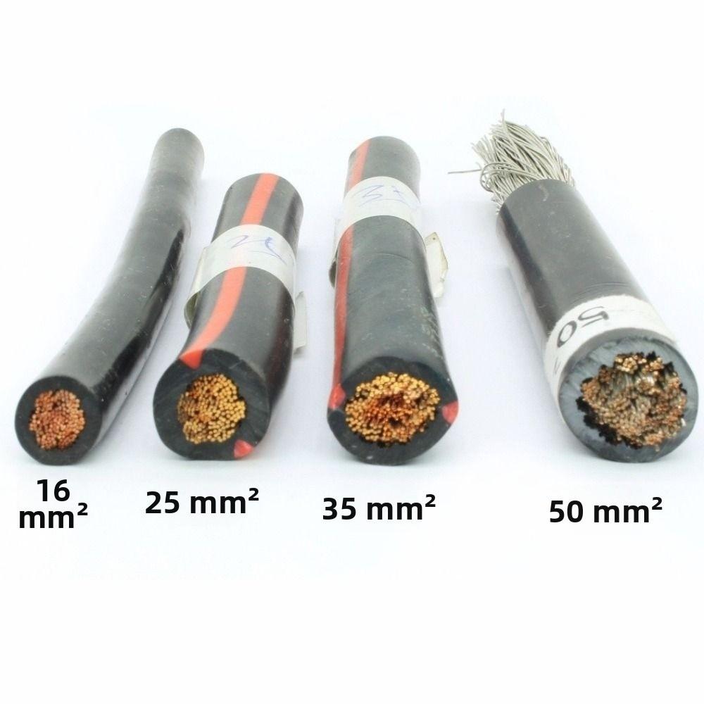 2pcs 2AWG Gauge Battery Inverter Cable Waterproof Starter Cable Set For Trucks Boats Motorcycle