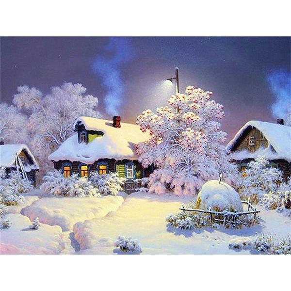 5D Diamond Painting New Arrivals House Winter Diamond Mosaic Embroidery Landscape Personalized Gift Home Decoration