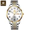OLEVS 6666 Watch Men Stainless Steel Waterproof Wristwatch Calendar Week Display Classic Business Automatic Mechanical Man Watch