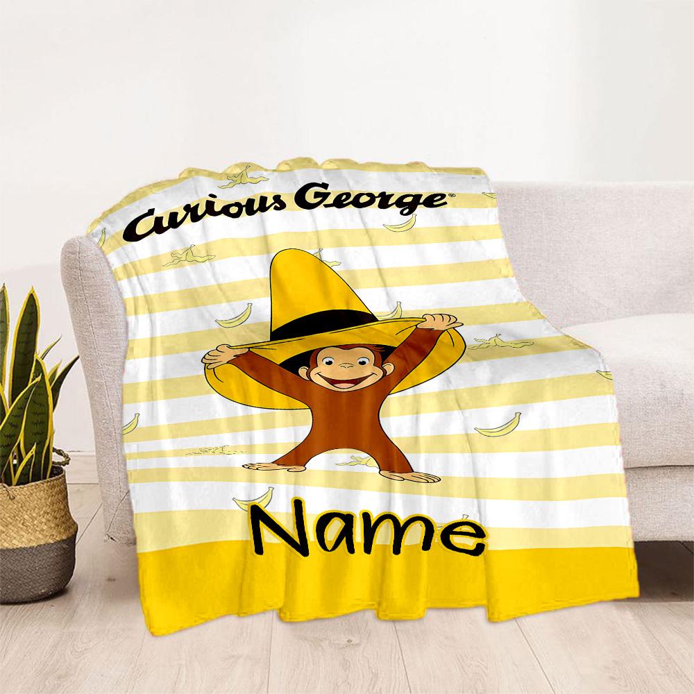 Curious George Adventure Blanket Warmthful Decor Great for Chair Livingroom Sofa for All Occasions Modern Ideal Gift For Birthday Valentine'S Day