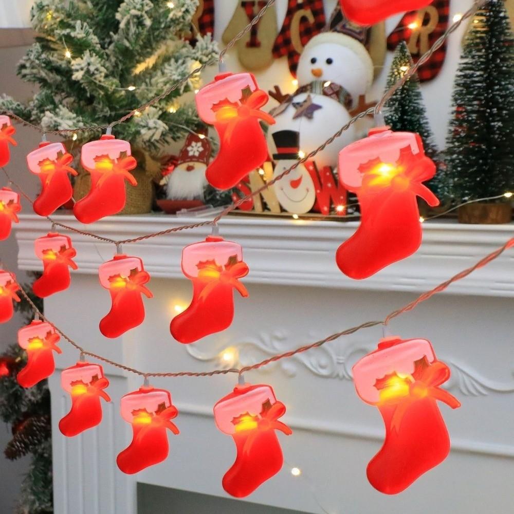 10/20/40 LED Candy Cane Light Santa Hat Xmas Tree Ornament LED Walking Stick Light  Home Decoration