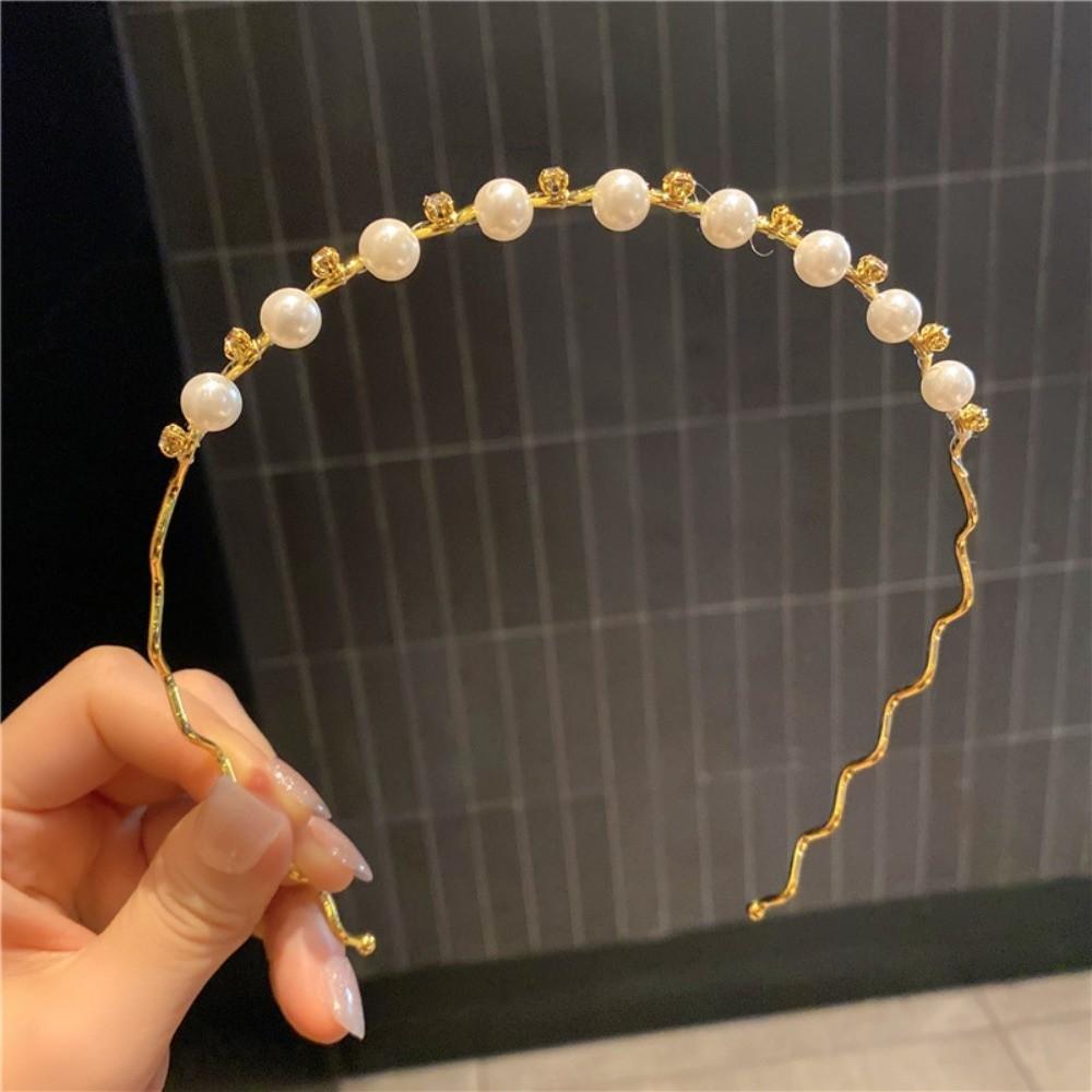 Sweet Hair Band Pearl Hair Hoop Headwear Headband  Hair Accessories