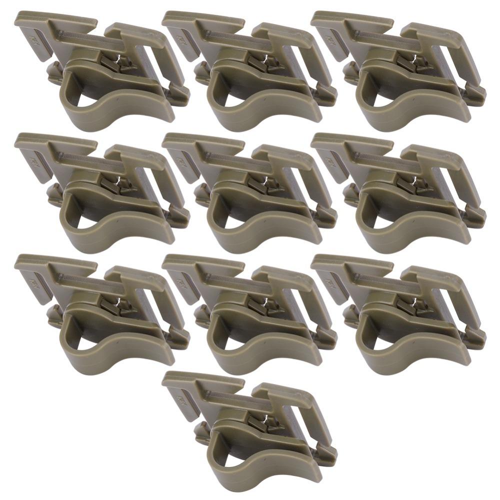 10 Pezzi Clip Leggere per Tubo di Idratazione Clip Regolabile per Tubo dell'Acqua Fibbia Resistente per Zaino Outdoor
