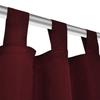 2 Pcs Eyelet Curtain Micro Satin Burgundy 140 X 245 Cm