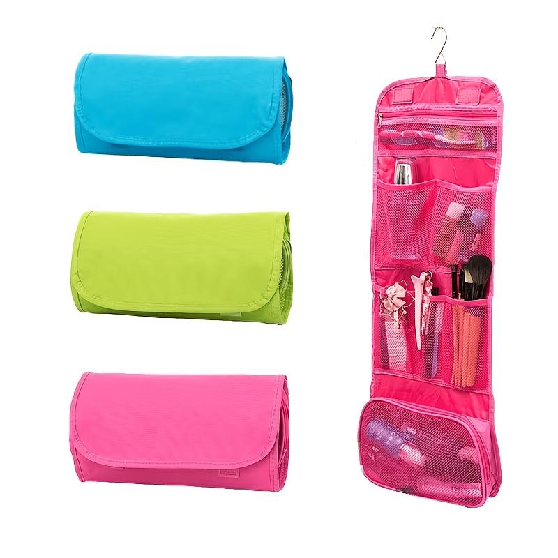 Étagère de douche suspendue avec filet, Accessoire de salle de bain peu encombrant et Sac de rangement de salle de bain à séchage rapide