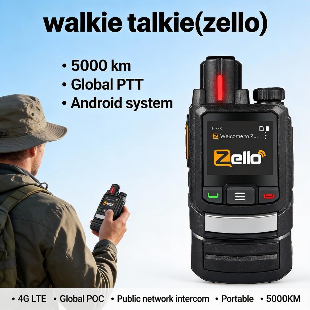 Suitable for Zello Walkie Talkie 5000km Public Network Outdoor Global Communication Anti-interference WIFI Walkie Talkie