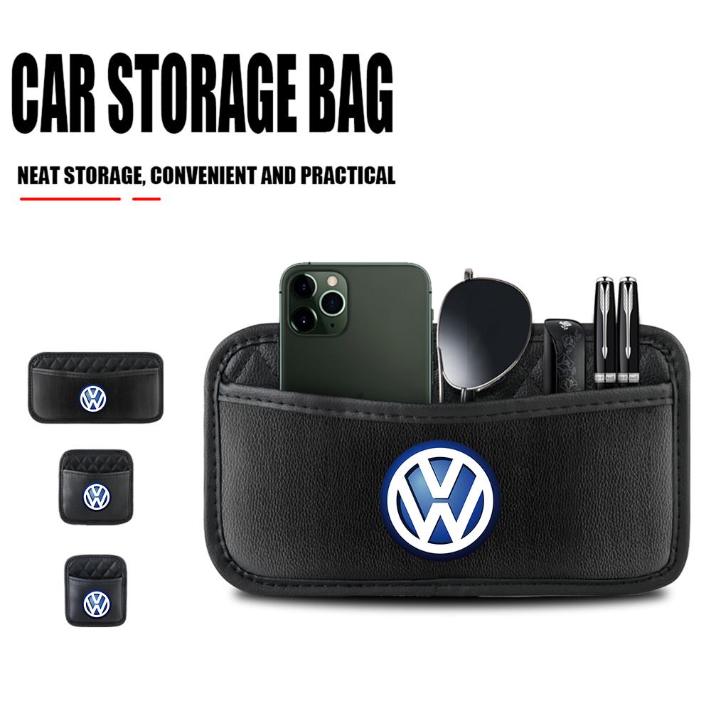 T281pcs Car Styling Storage Pocket Seat Back Side Door Organizer Bag Center Cover For VW RLINE Golf Passat B6 Volkswagen Jetta Bora