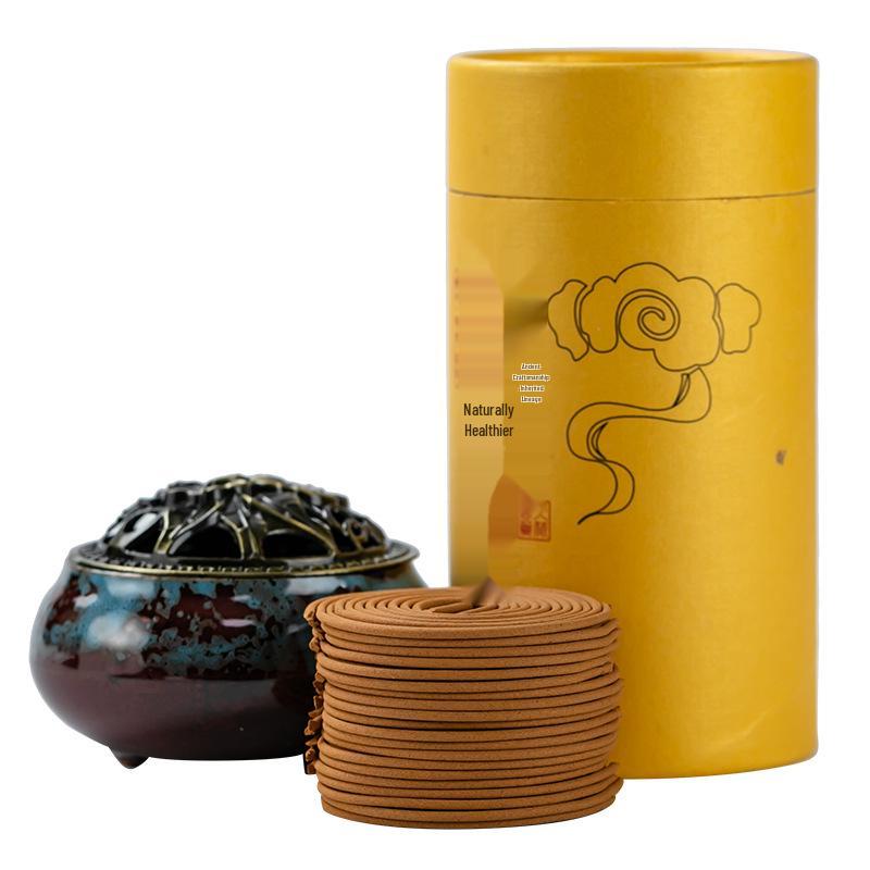 Jinfengxing Natural Sandalwood & Agarwood Indoor Coil Incense for Aromatherapy, Mosquito Repellent, and Odor Removal